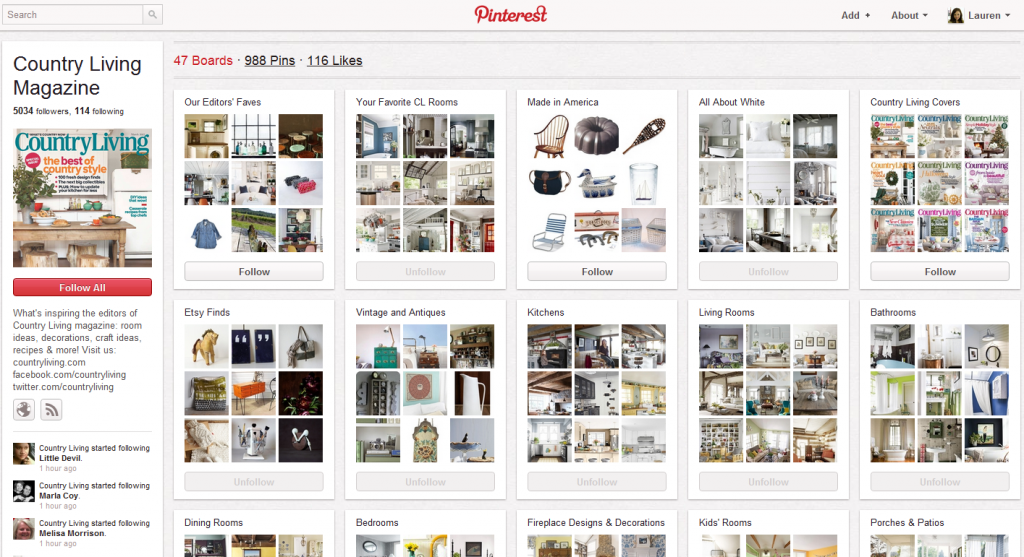 Pintrest Examples